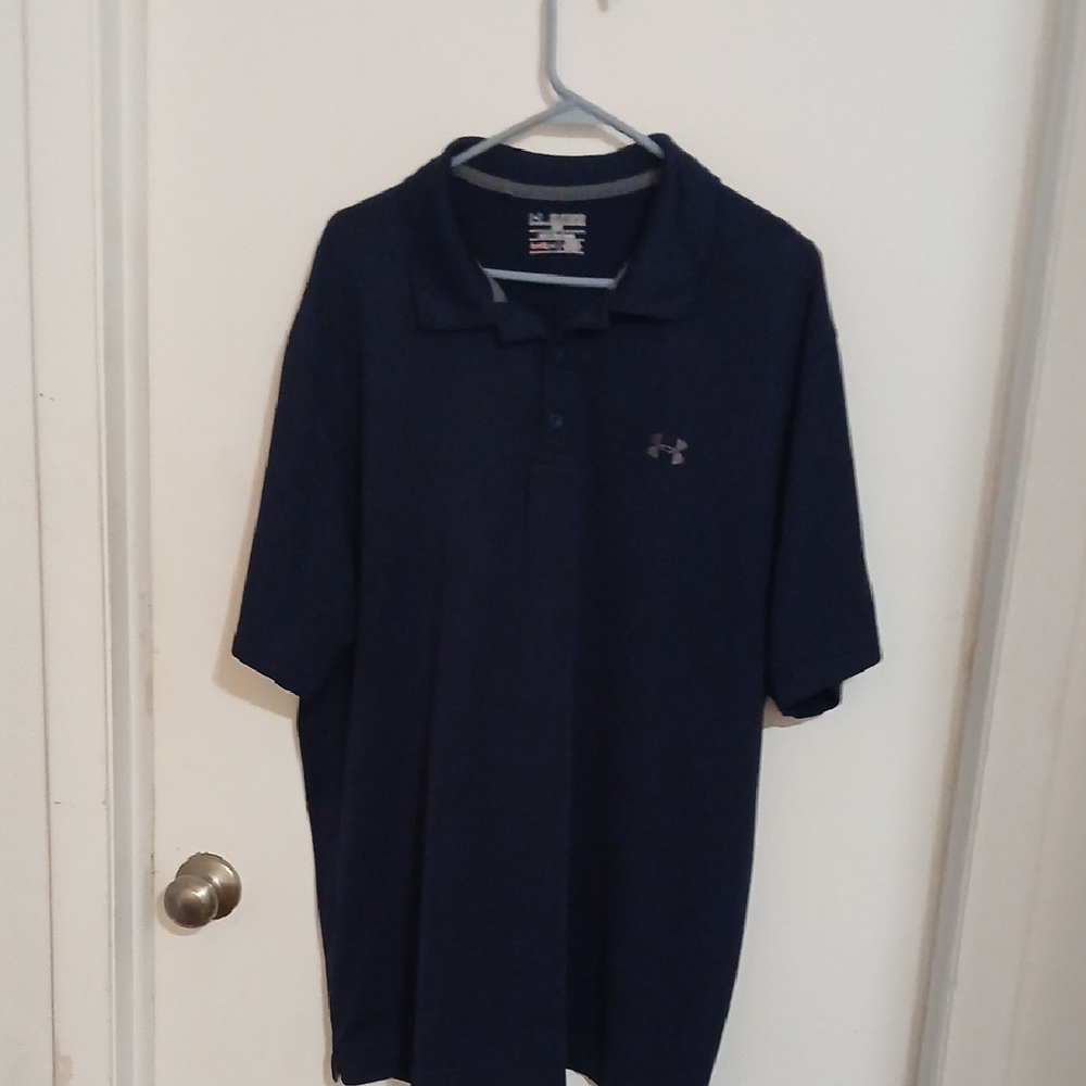 Under Armour Blue Polo Shirt Premium Comfort